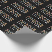 Ärzteassistent Ärzteverband PA Geschenkpapier (Ecke)