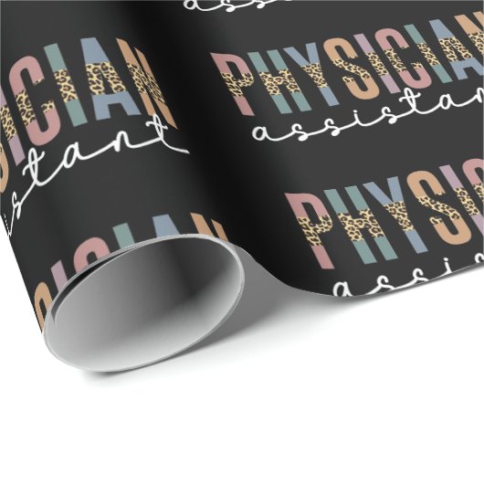 Ärzteassistent Ärzteverband PA Geschenkpapier (Rolleneckpunkt)