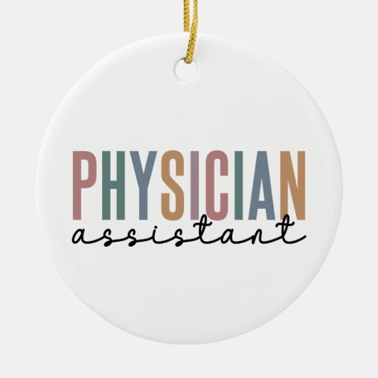 Ärzteassistent Ärzteverband PA-Schule Keramik Ornament (Vorne)