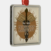 Ärzteassistent Caduceus Ornament Aus Metall (Rechts)