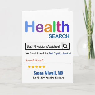 Ärzteassistent Funny Gift Bester Zahnarzt Dankeskarte