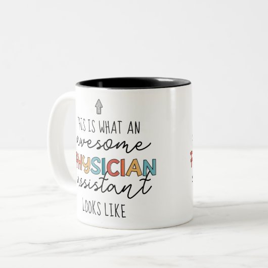 Ärzteassistent Funny Phantastisch PA Geschenke Zweifarbige Tasse (Vorderseite Links)