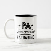 Ärzteassistent PA Geschenkidee Zweifarbige Tasse (Links)
