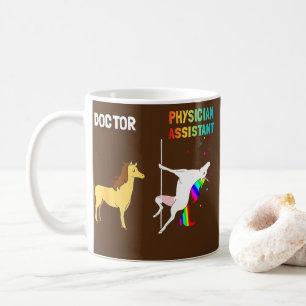 Ärzteassistent Unicorn-Tanz  Kaffeetasse
