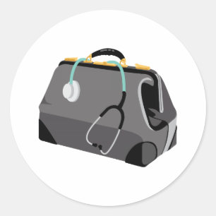 Ärztebeutel Runder Aufkleber