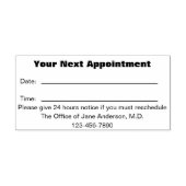 Ärztebüro Ihre nächste Erinnerung Permastempel (Design)