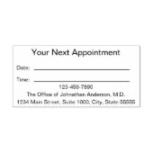 Ärztebüro Ihre nächste Erinnerung Permastempel (Design)