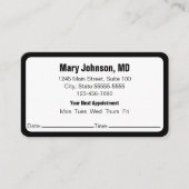 Ärztebüro - Ihre nächsten Erinnerungen Terminkarte (Vorderseite)