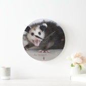 Ärztebüro lustige Opossum-Foto-Wanduhr Große Wanduhr (Zuhause)