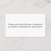 Ärztebüro Schwarz-weiß Ihren nächsten Termin (Rückseite)