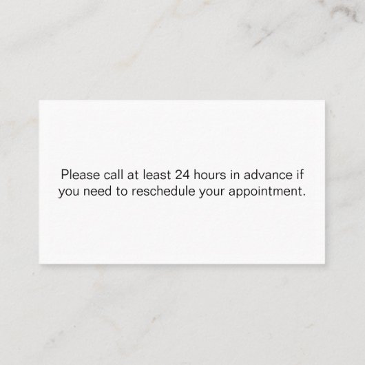 Ärztebüro Schwarz-weiß Ihren nächsten Termin (Rückseite)