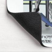 Ärztehandles, die Hamstring unprofessionell gezoge Mousepad (Ecke)