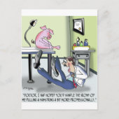 Ärztehandles, die Hamstring unprofessionell gezoge Postkarte (Vorderseite)