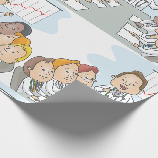 Ärztekonferenz Geschenkpapier (Ecke)