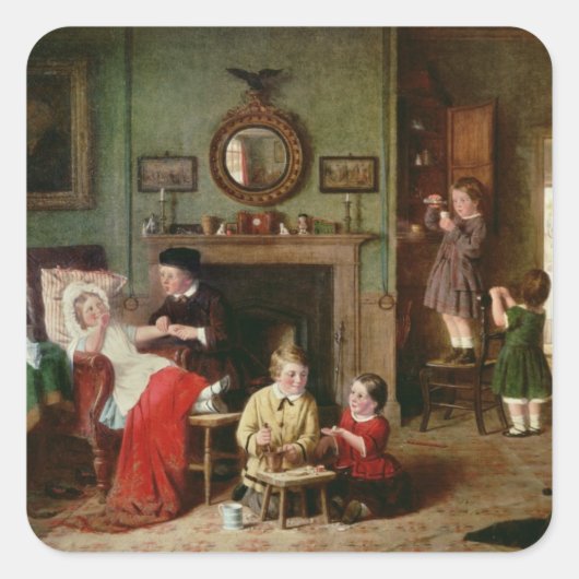 Ärzteschaft Quadratischer Aufkleber (Vorderseite)