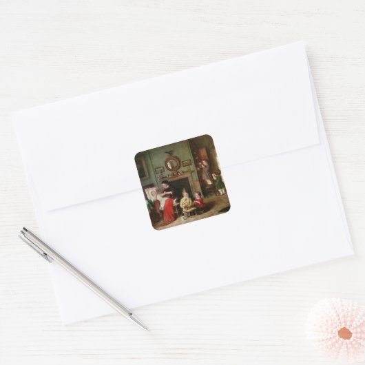 Ärzteschaft Quadratischer Aufkleber (Umschlag)