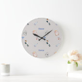 Ärzteschema auf grau große wanduhr (Zuhause)