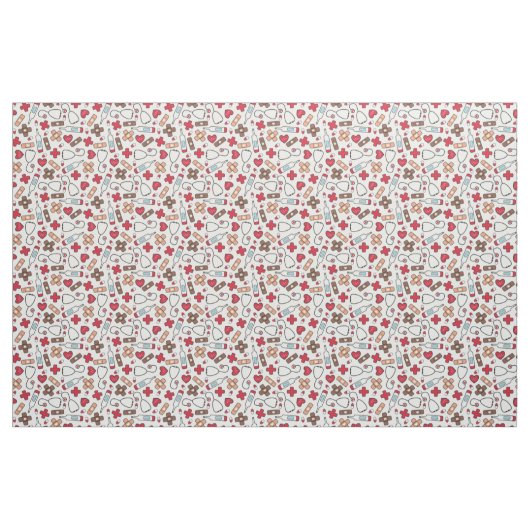 Ärzteschema Stoff (Fat Quarter (45,7 x 55,9 cm))