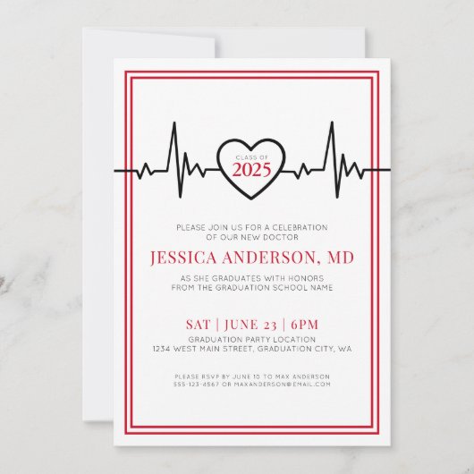 Ärzteschule Einladung (Vorderseite)