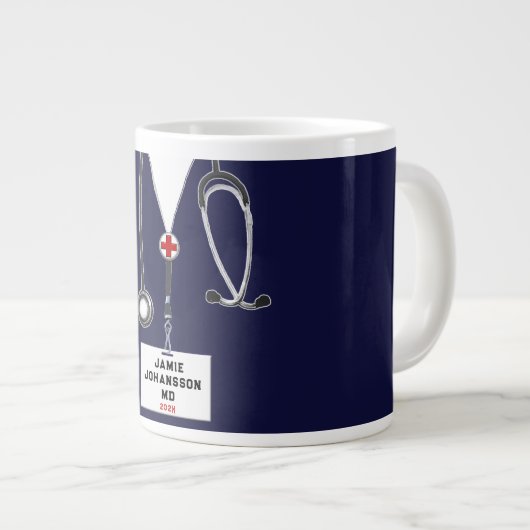 Ärzteschule Grad Jumbo-Tasse (Vorderseite Rechts)