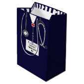 Ärzteschule Grad Mittlere Geschenktüte (Rückseite Schrägansicht)