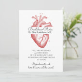 Ärzteschüler Kardiologe Open House Einladung (Stehend Vorderseite)