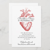 Ärzteschüler Kardiologe Open House Einladung (Vorne/Hinten)