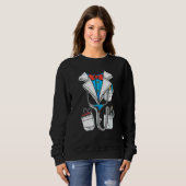 Ärzteschüler Kostüm Ultimate Uniform Party Wome Sweatshirt (Vorne ganz)