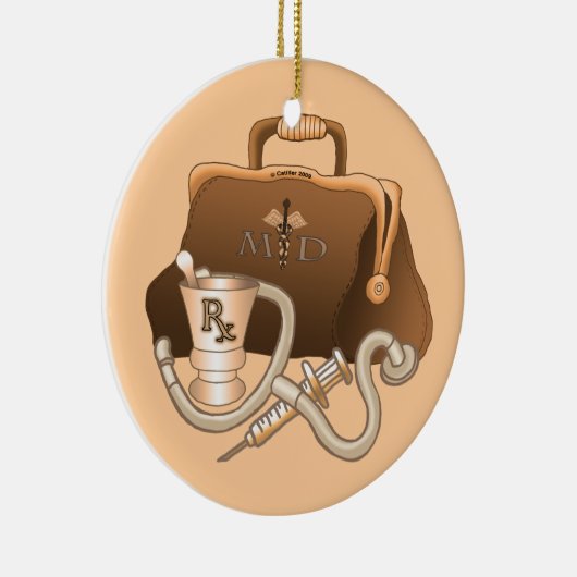 Ärztetasche Keramikornament (Rechts)