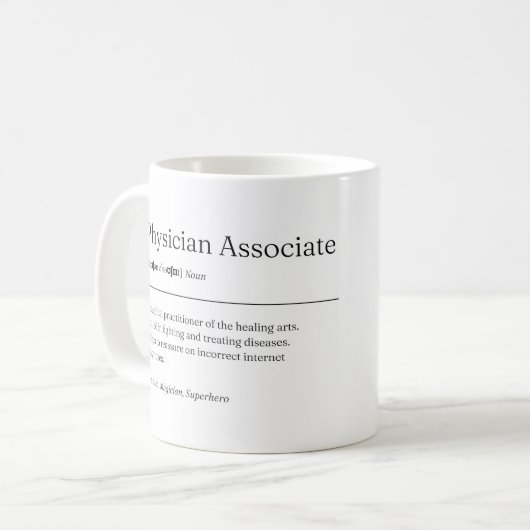Ärzteverband Definition Funny Mug Geschenk Kaffeetasse (Vorderseite Links)