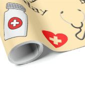 Arztgeburtstag Geschenkpapier (Rolleneckpunkt)