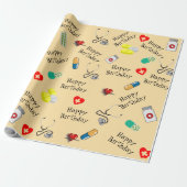 Arztgeburtstag Geschenkpapier (Ungerollt)