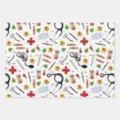 Arztgeschenk Geschenkpapier Set (Vorderseite 2)