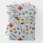 Arztgeschenk Geschenkpapier Set (Beispiel)