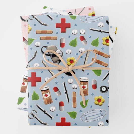 Arztgeschenk Geschenkpapier Set (Beispiel)
