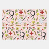 Arztgeschenk Geschenkpapier Set (Vorderseite 3)