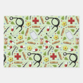 Arztgeschenk Geschenkpapier Set (Vorderseite 2)