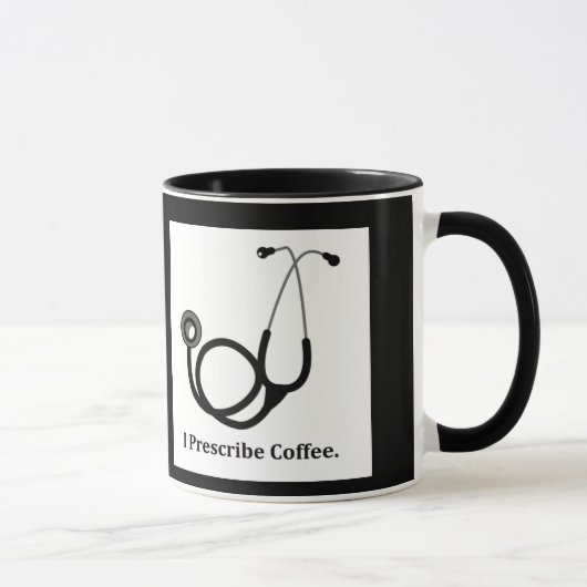 Arztgeschenk Ich verschreibe Kaffee Tasse (Rechts)