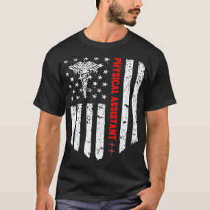 Ärztin Assistant American Flag Patriotic Medici T-Shirt
