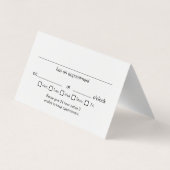 Ärztin Caduceus White Ernennung Visitenkarten (Rückseite)