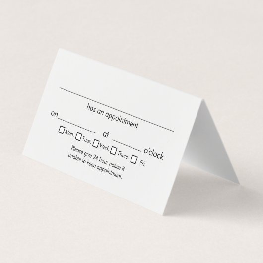 Ärztin Caduceus White Ernennung Visitenkarten (Rückseite)