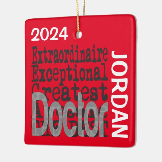 Ärztin CUSTOM Keramikornament (Links)