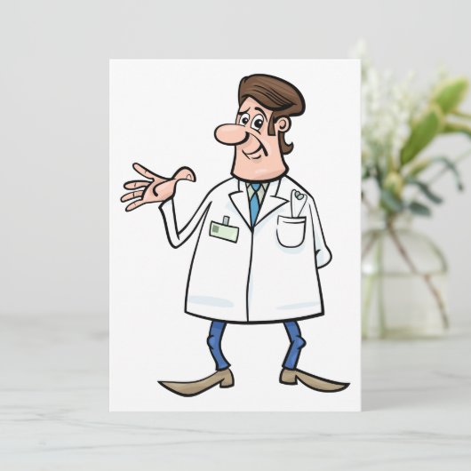 Ärztin Einladung (Stehend Vorderseite)