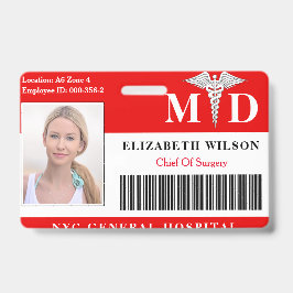 Ärztin| Foto-ID des Krankenhauses Medizinischer Mi Ausweis