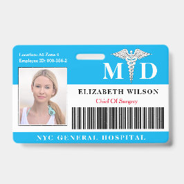Ärztin| Foto-ID des Krankenhauses Medizinischer Mi Ausweis
