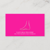 Ärztin für Fußpflege Pink Visitenkarte (Vorderseite)