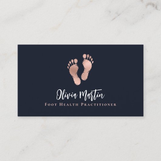 Ärztin für Fußpflege QR Visitenkarte (Vorderseite)