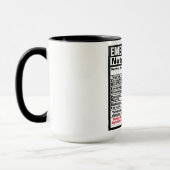 Ärztin für Notfälle Funny Nutrional Faktors Tasse (Links)