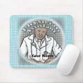 Ärztin für Schwarze Mousepad (Mit Mouse)