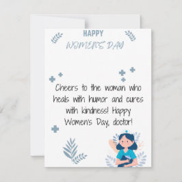 Ärztin - Glückliche Frauentagskarte Feiertagskarte